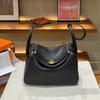 2026 new first-layer cowhide tc cowhide 19cm mini lindy bag crossbody leather medicine bag genuine leather women's bag