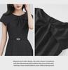 Elegant French Fashion Cape Sleeve Slim Dress