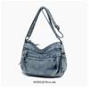 Retro Denim Single Shoulder Crossbody Bag - Large Capacity, Casual & Trendy