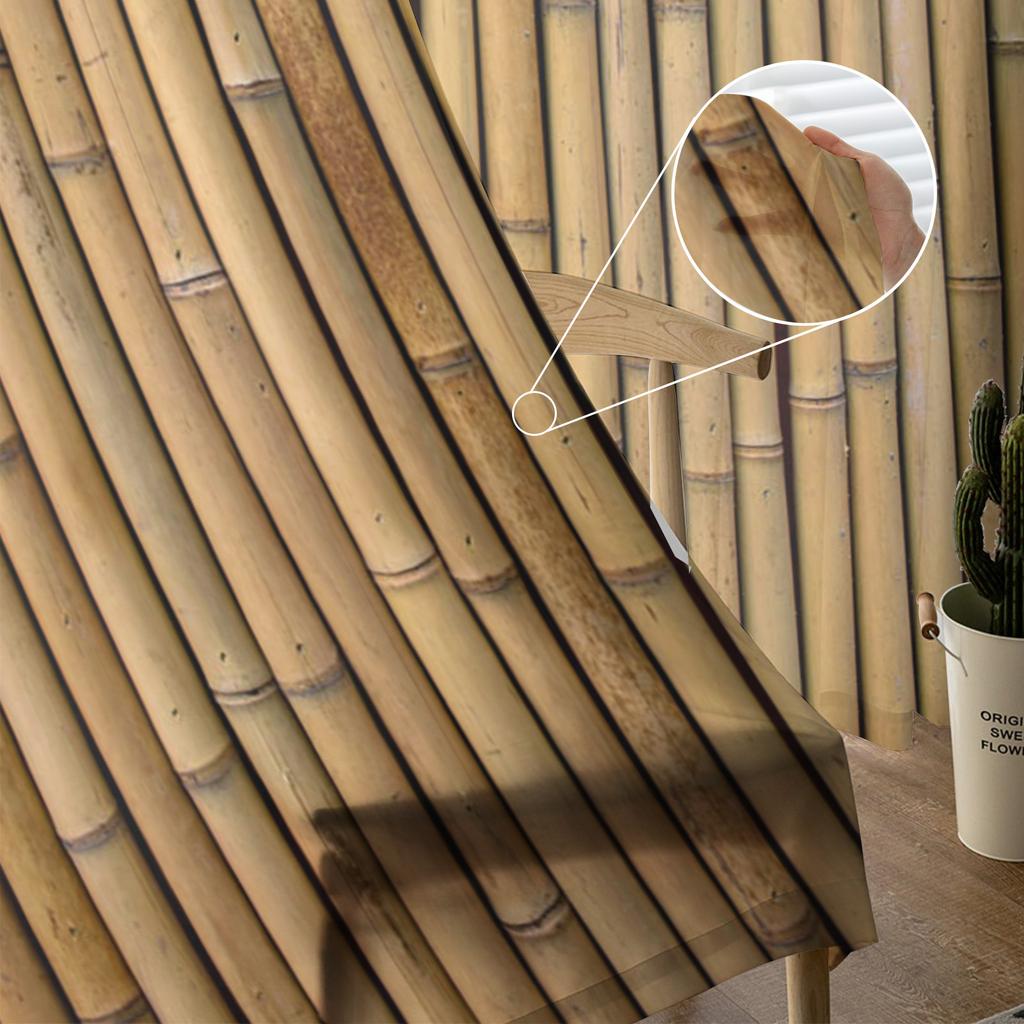 Perdele transparente din bambus, retro, cu plante ponosite, pentru camera de zi, fereastră de bucătărie, decor pentru dormitor pentru copii, perdea suspendată din tul