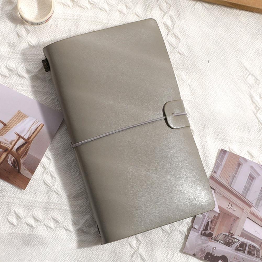 A6 Vintage Notebook PU Leather Blank Kraft Diary Note Book Journal Sketchbook Stationery School Office Supplies