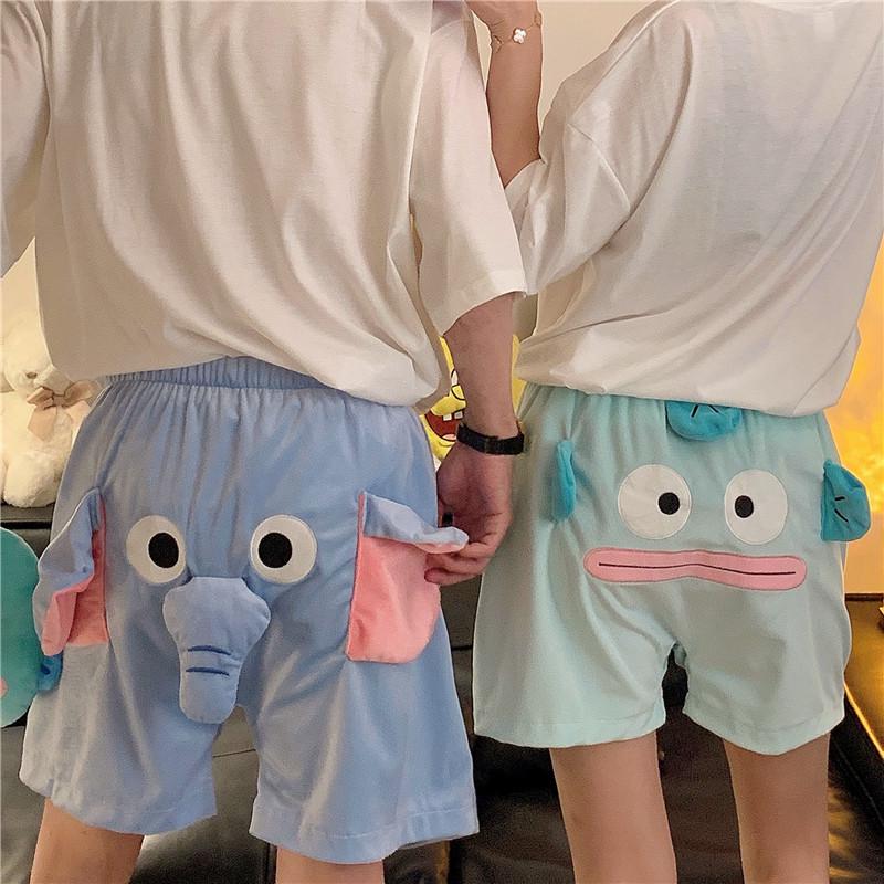 3D Cute Elephant Shorts - Unisex Summer Pajama Pants