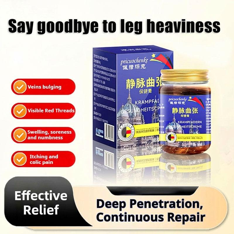 

Varicose Vein Relief Cream - Herbal Leg Care Ointment for Spider Veins, Swelling, and Heaviness Relief - 50g синий