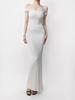 2026 Summer Sexy One-Shoulder Bodycon Dress: Hip-Hugging, Waist-Cinched, Solid Color Long Dress for Women