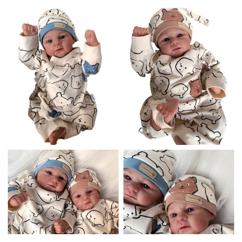 Simulation 49cm Reborn Doll Baby Bath Companion Real Life Toys Lifelike Gift Kid