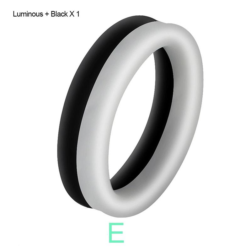 Male Penis Ring Silicone Cock Rings Semen Lock Ring Delay Ejaculation Stretcher Extender Erotic Sex Toys For Men Couples Ring