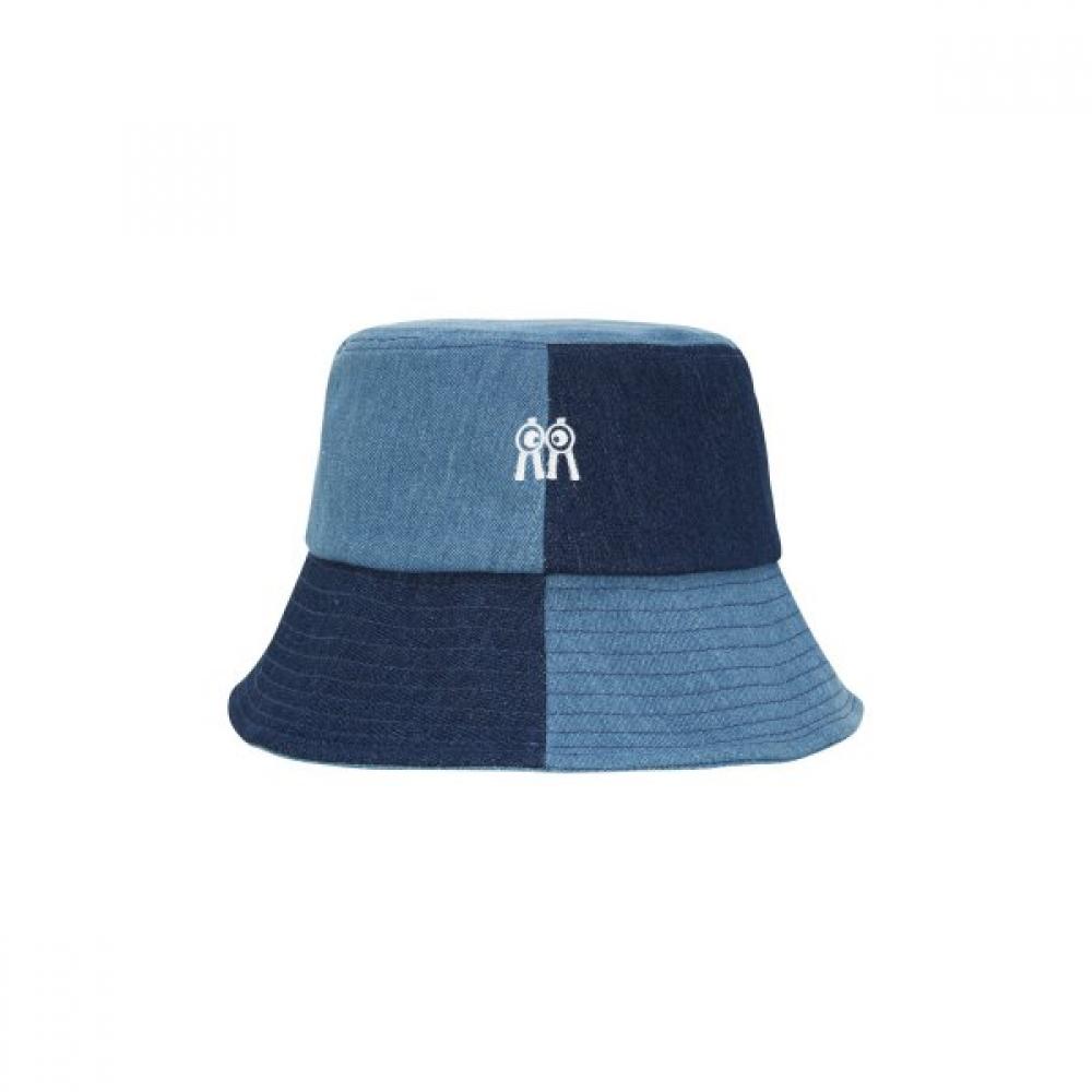 Rolling Rollie Bucket Hat Half Denim White Logo S(58CM)