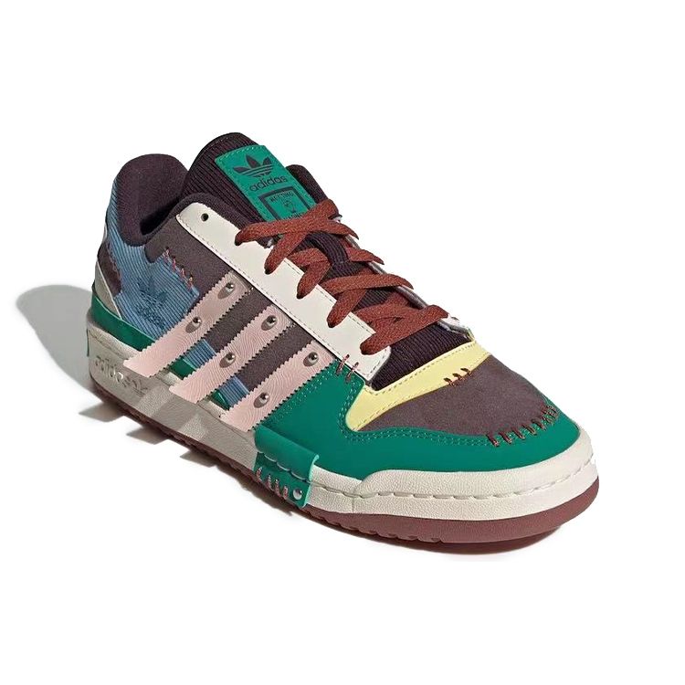 Melting Sadness x adidas Forum Exhibit Low Костюм марионетки - Ночной бордовый Унисекс — фото 3