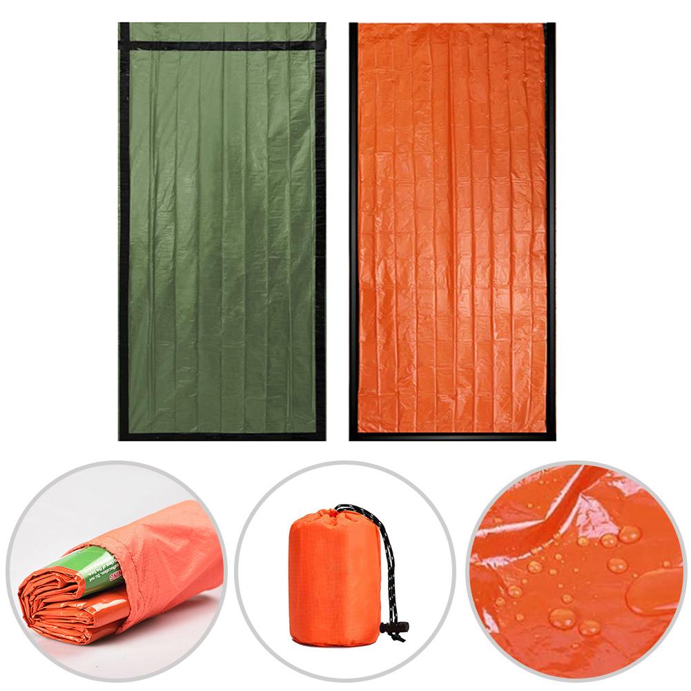 1pc Sleeping Bag Ultra Waterproof Keep Warm Survival Sleeping Bag For Outdoor Camping Hiking Lightweight Sleeping Gear