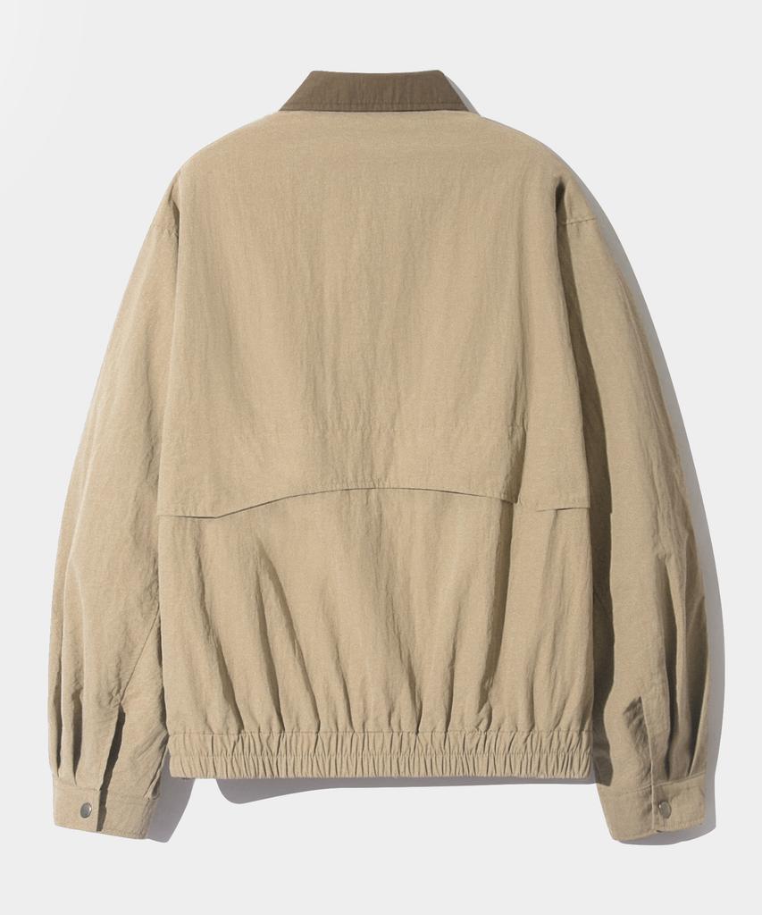 Dimitri Black 2Way Nylon Detroit Wind Jacket_Beige