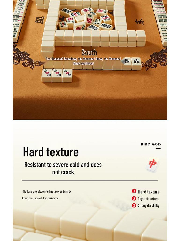 Elfenbeinweißes Mahjong-Fliesenset: Hausgemachte Handpolitur, Makellos, Große, Mittlere & Kleine Größen, Originalprodukt