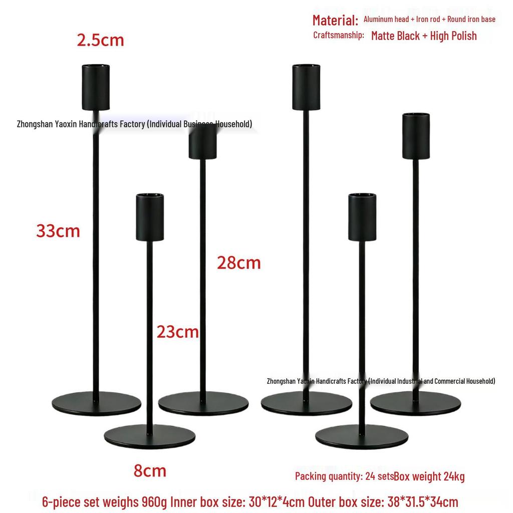 European Style Nordic Metal Candle Holder for Parties and Hotels