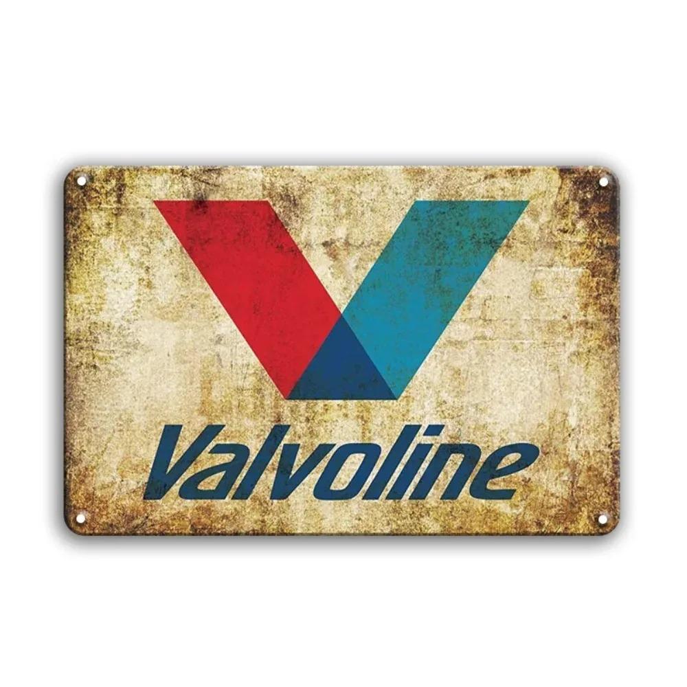 

Valvoline Винтажная жестяная вывеска Ретро Металлическое настенное украшение для гаража Мужской уголок Дом 20x30cm