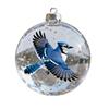 1/4/7Pcs Faux Crystal Glass Bird Ornament Vintage Blown Glass Ball Hanging Red Bird Pendant Tree Fireplace Table Decoration