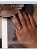 Avle Exquisite Fantasy Fishtail Ring: S925 Sterling Silver, Platinum-Plated, Adjustable Women's Jewelry