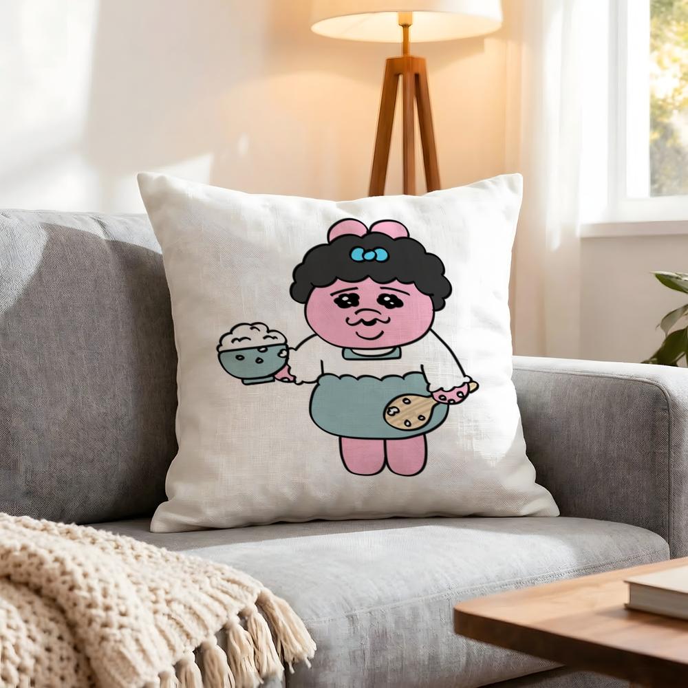 Doll Opanchu Usagi Cushion Cover 1Pcs Decorative Covers Soft Cushion Case For Sofa Couch Decor 40X40 45X45 Pillowcases