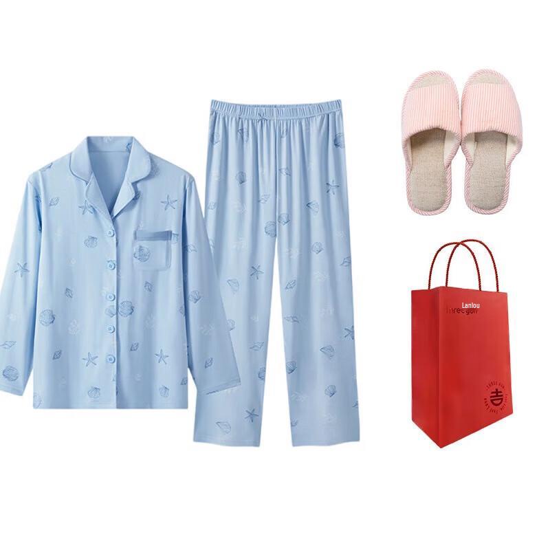 

Женский набор пижамы из хлопка Ice Spring THREEGUN XL