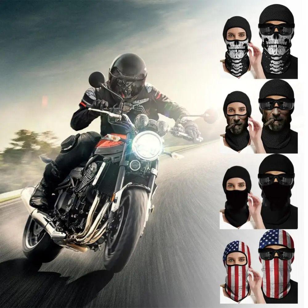 

Breathable Funny Cycling Mask Skull Print Sunscreen Headgear Gaiter Printed Face Cover Unisex