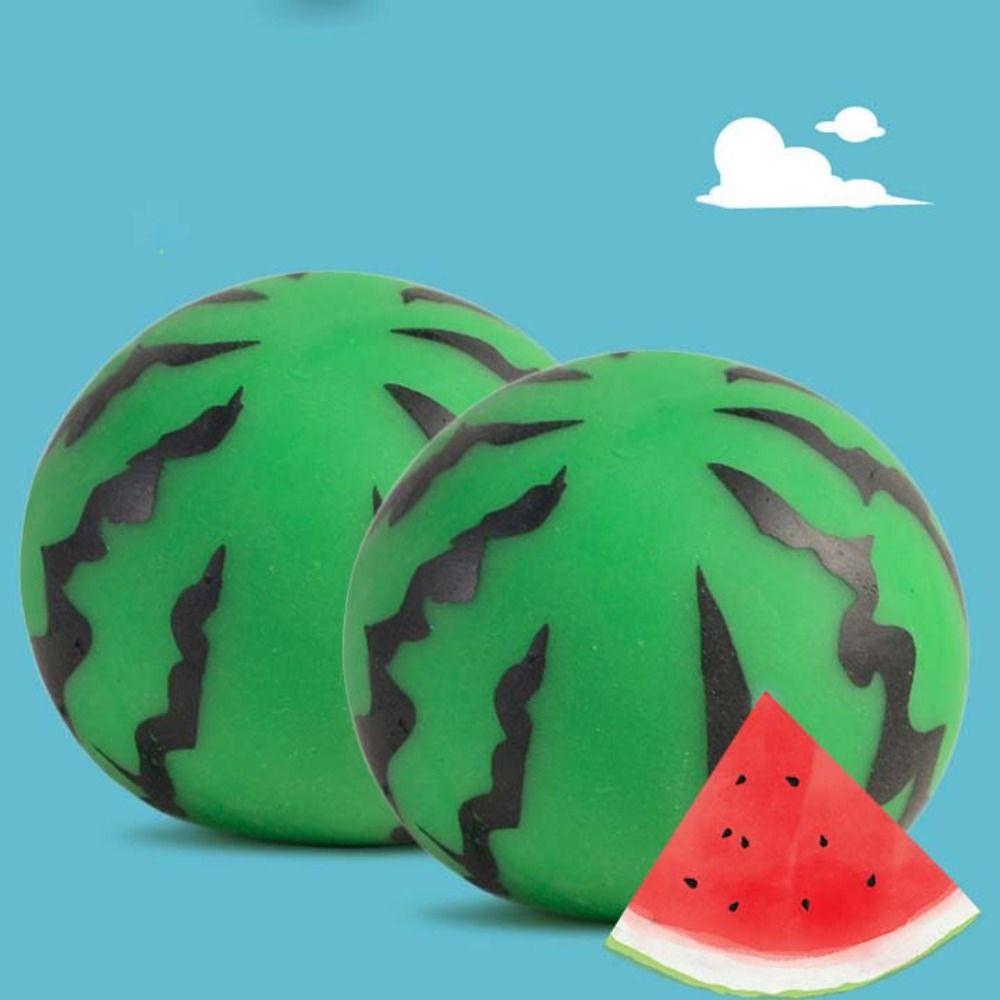 Cute Summer Watermelon Squeeze Toy Realistic Slow Rebound Toy Sensory Fidget Ball Student Prize