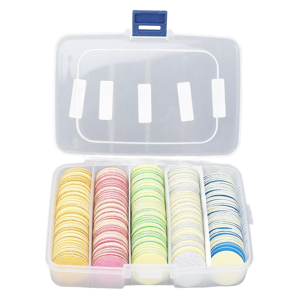 200 Stück Fußfeile Schleifpapier-Scheiben für Hornhautentferner 25mm Wiederverwendbare Auswechselbare Nagelpuffer-Scheiben