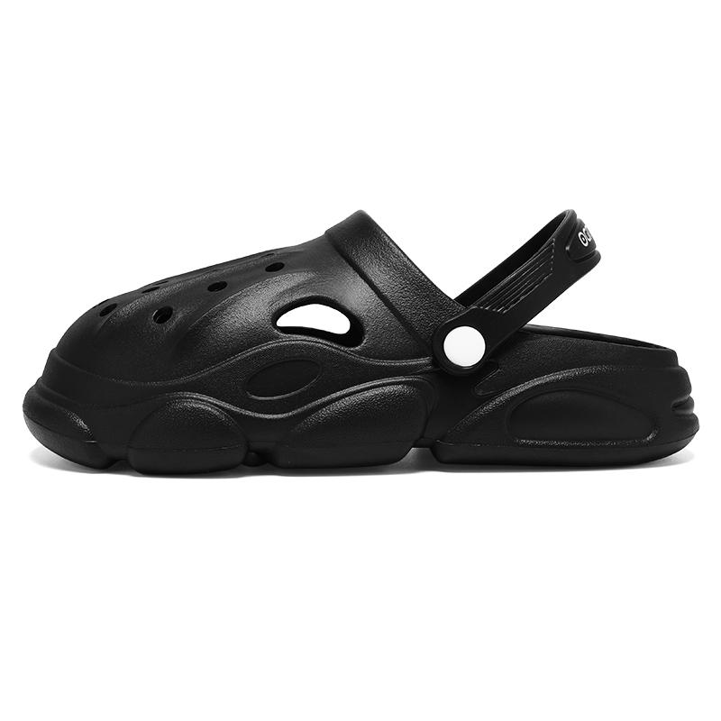 

Мужские и женские летние пляжные тапочки, модные уличные домашние тапочки 36-37 чёрный