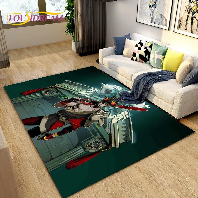 Hades Zagreus Gioco Giocatore RPG Tappeto Area, Tappeto Tappeto per Soggiorno Camera da Letto Divano Zerbino Decorazione, Tappetino Antiscivolo per Gioco Bambini
