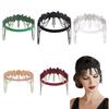 Stylish And Unique Headbands Headgear Prom Hair Accessories Rhinestone Fringed Adjustable Elastic Headpiece