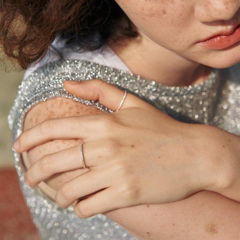 Verte [925 Silver] Anse Dew Ring   Cinq.silver.210