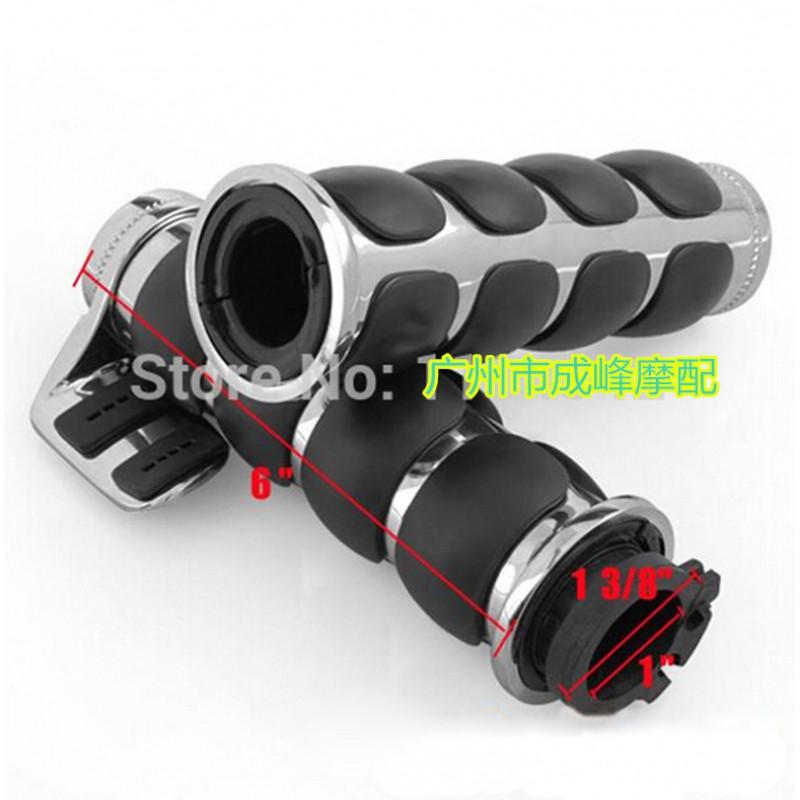 Motorcycle Hand Grips Harley Cruiser Touring 22/25mm With Cruise Control Assist