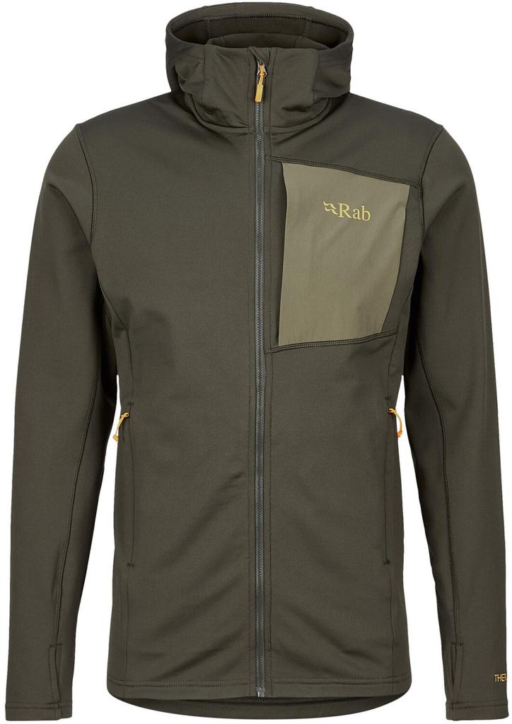 Jacket Rab Superflux Hoody Fleecejacke Army