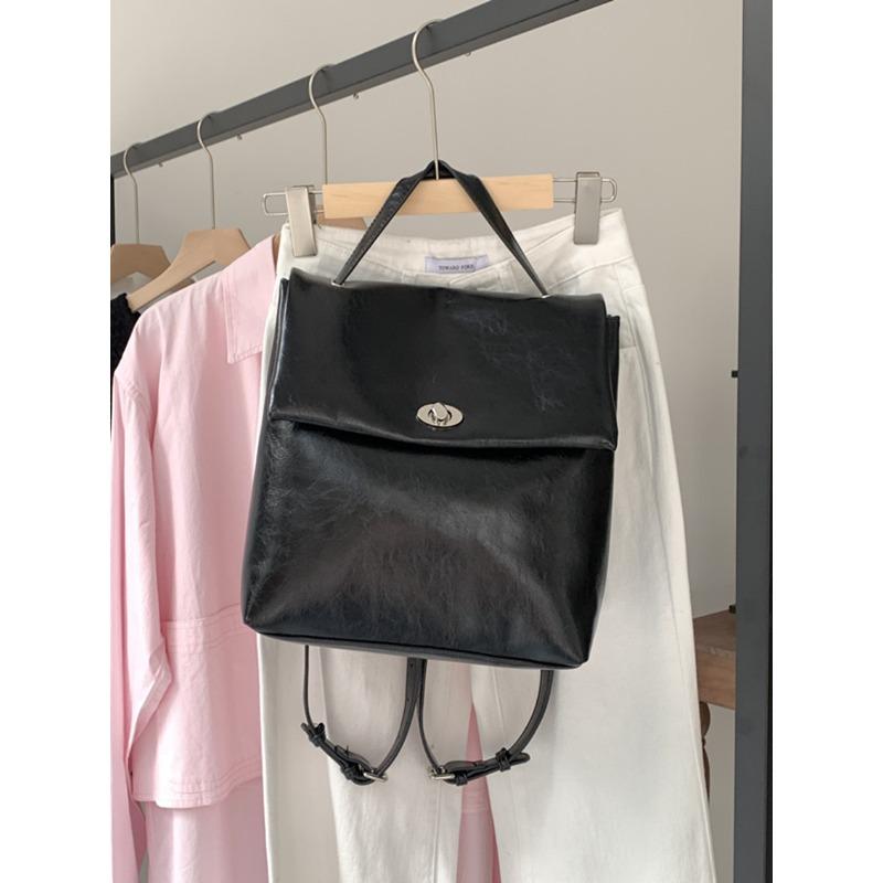 Niche Design Backpack for Women In Autumn and Winter New Silver Large Capacity Commuting Versatile College Students Backpack