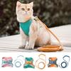 Pet Harness Cat Halter Soft Breathable Vest with Cat Leash Reflective Safety Harness for Outdoor