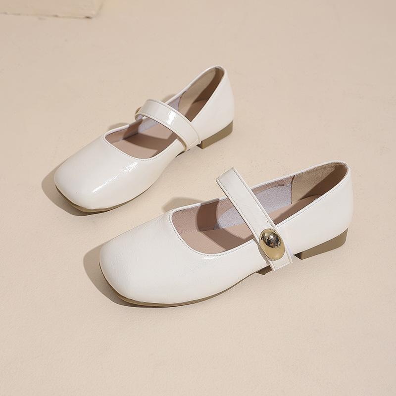 Xiaoxiangfeng Single Shoes 2025 New Doudou Shoes Soft-soled Single Shoes Mary Jane Shoes Lightweight and Breathable Grandma Shoes Small Leather Shoes