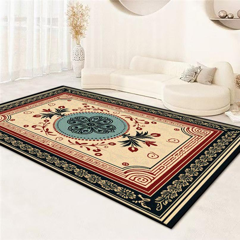 Luxury Large Size Non-slip Carpet Living Room Border Soft Room Decoration Aesthetic Bedroom Rugs Easy Cleaning Coffee Tables Mat