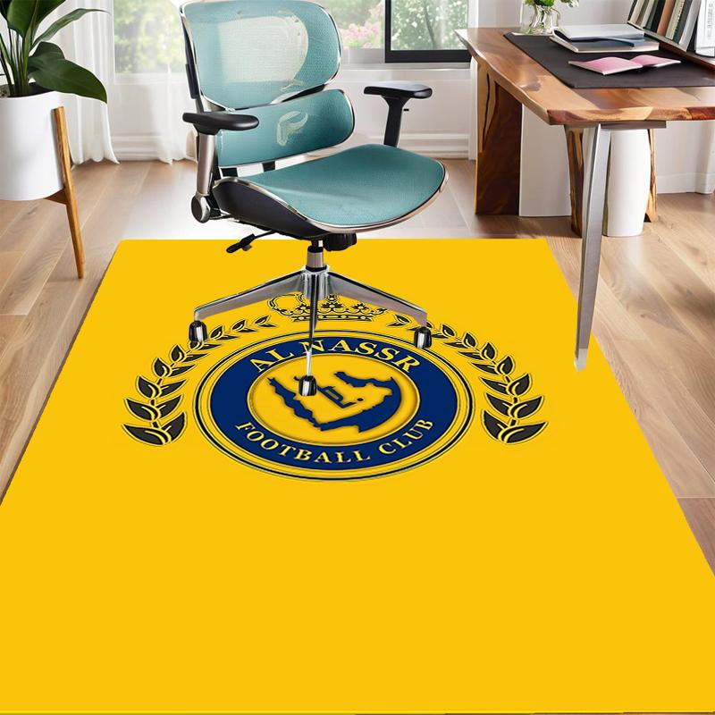 1pc Football Team Design Area Rug - Non-Slip, Soft & Cozy Floor Mat for Living Room, Bedroom, Office - Indoor/Outdoor Decorative Carpet