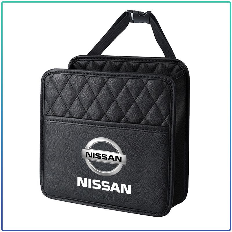 Car Organizer Storage Box Phone Pocket Pouch Back Seat Hanging Storage Bag For Nissan Nismo Tiida Sylphy Teana X Trail T30 T32 Almera Qashqai J10 J11