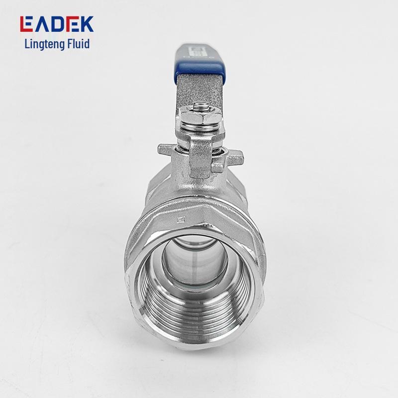 304 Stainless Steel Two-Piece Inner Thread Reducing Ball Valve 2PC Double Inner Thread Straight Valve