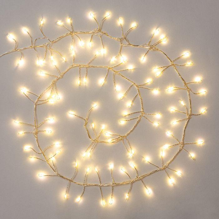Guirlande lumineuse - NO NAME - GHIRLANDA 100 - 100 LED blanc chaud - 150 cm - Fonctionne sur batterie