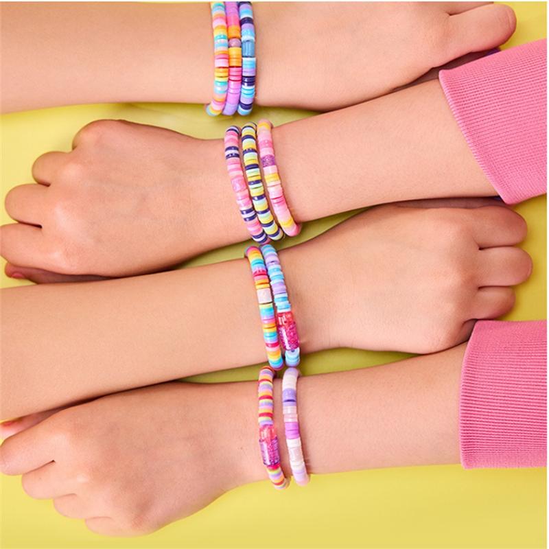 A27F-Bracelet Making Kit For Girls Friendship Arts Crafts Bracelets String Maker Kit For Birthday Present DIY