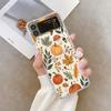 Retro Autumn Maple Leaf Pumpkin Phone Case For Samsung Galaxy Z Flip 6 ZFlip 5 Shockproof Cover for Samsung ZFlip4 ZFlip3 Shell