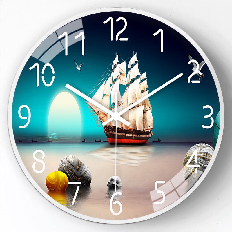 8" (20cm) Nordic Light Luxury Silent Wall Clock for Living Room or Bedroom