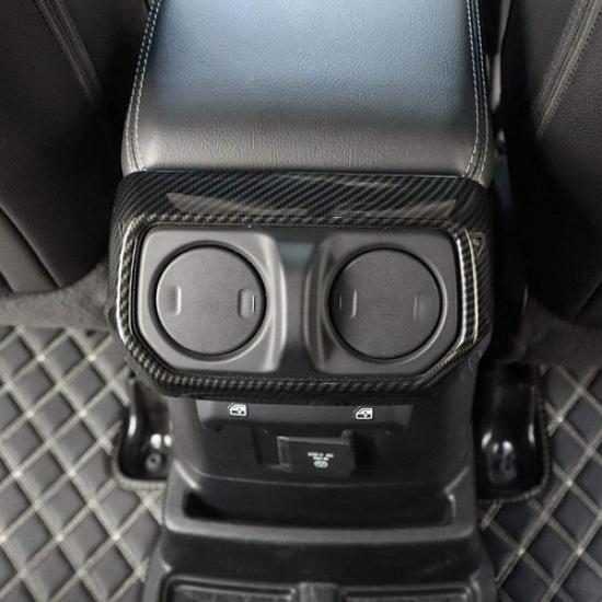 Rear Back Air Condition Vent Outlet Cover Trim For Jeep Wrangler JL 2018+ Carbon
