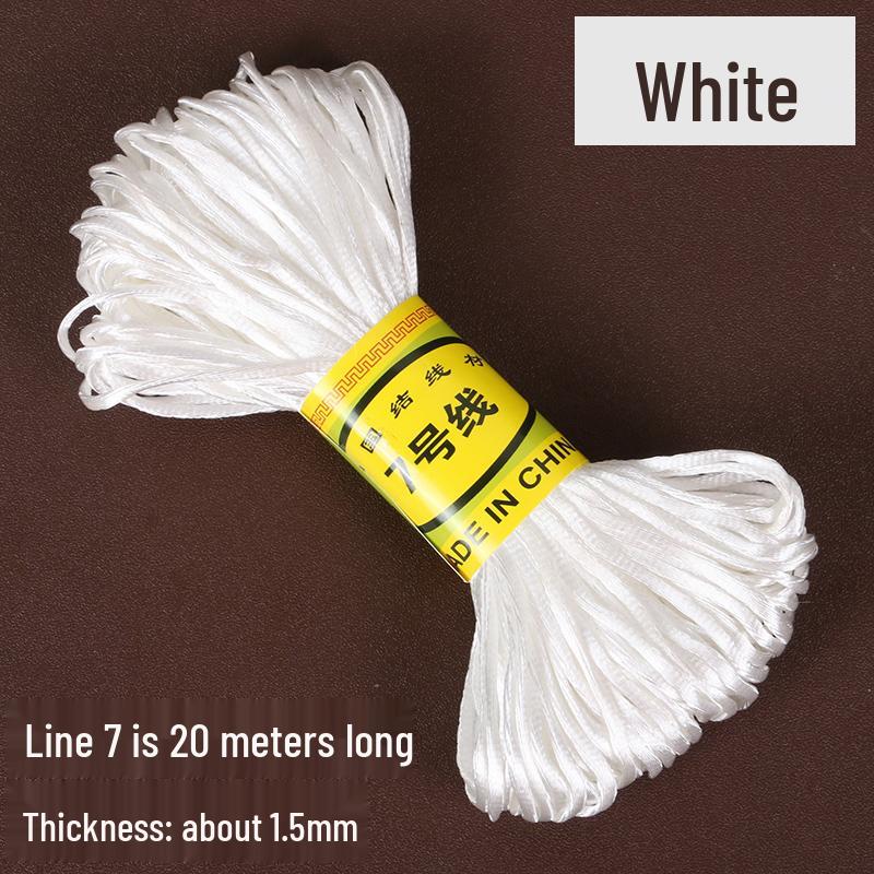 7-Strand Braided Chinese Knot Rope for Bracelets, Jade, DIY Weaving, Egg Bags, Dragon Boat Festival