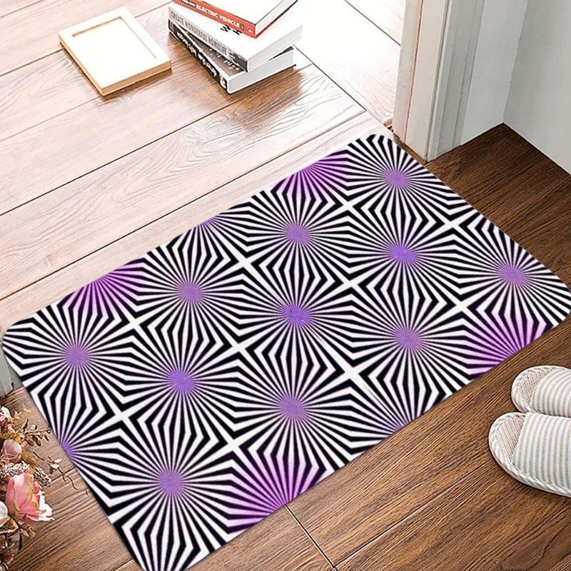 3D Illusion Printing Non-Slip Small Rug Waterproof Easy To Clean Floor Mat for Indoor Outdoor Use Durable Home Decorate Fashion