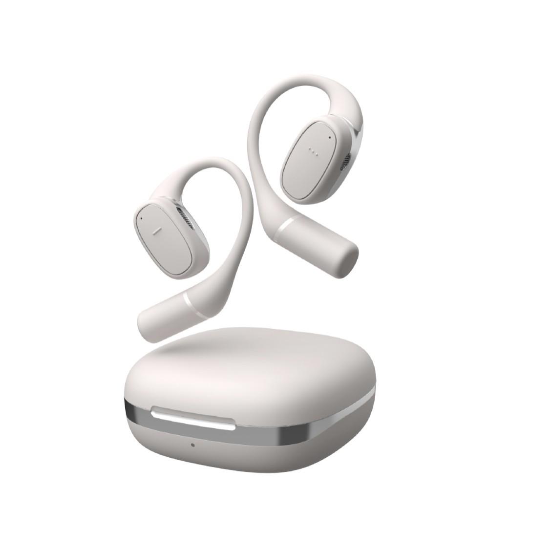 

OWS Open-Ear Wireless Headphones: Long-Lasting Battery, Gaming-Optimized, Noise-Reducing, Painless Sports Earbuds. бежевый