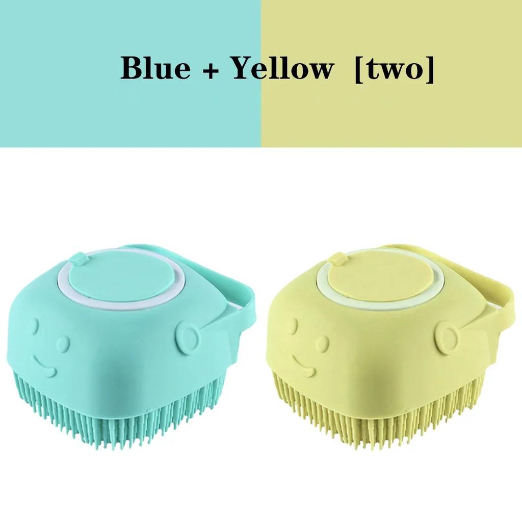 Pet Bathing Brush Soft Silicone Massager Shower Gel Bathing Brush Clean Tools Comb Dog Cat Cleaning Grooming Supplies