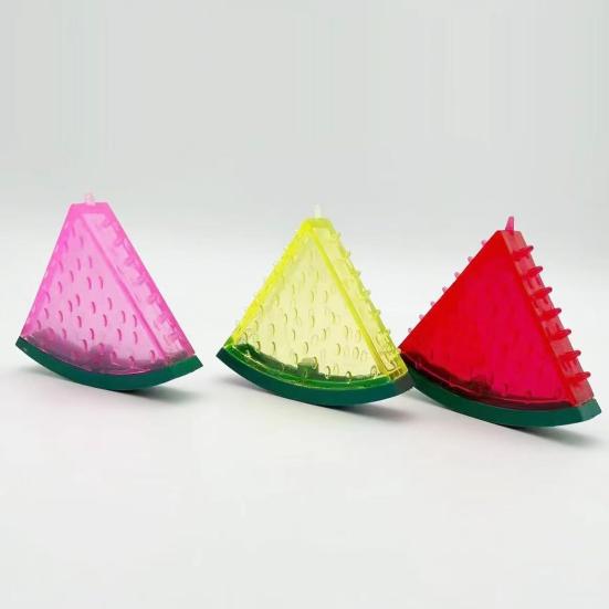 Dog Cooling Chew Toy Summer Freezable Watermelon Lemon Pineapple Puppy Teething Toy Bite Resistant Squeaky Pet Teeth Cleaning Toy