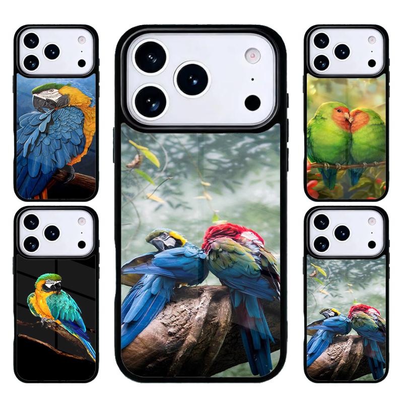 Animal Macaw Parrot Colourful Phone Case For iPhone 17 Air 16 15 14 13 12 11 Pro Max Plus