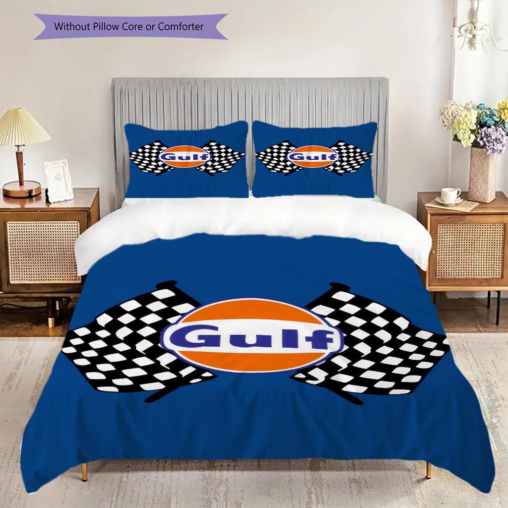 Gulf Team Logo Bedding 1 Duvet Cover 2 Pillowcase Without Core Christmas Birthday Gift Bedding Set Duvet Cover And Pillowcase