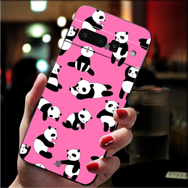 

Phone Case For Google Pixel 10 9 Pro XL 9A 8 7 6 Pro Pixel 8A 7A 6A Pixel 8 7 6 5 Lovely Animal panda Google Pixel 5